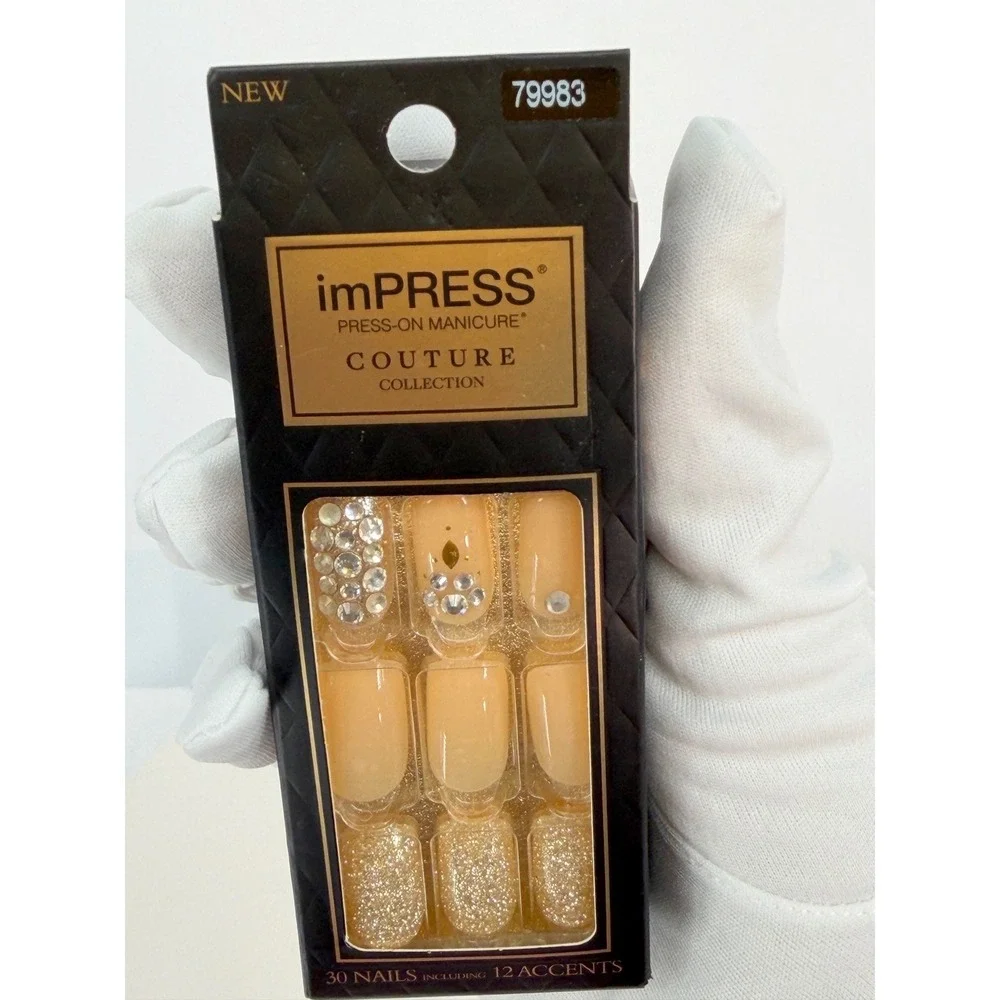 imPRESS Couture Collection Press-On Manicure Lush Life 30 Nails Rhinestone 93-31